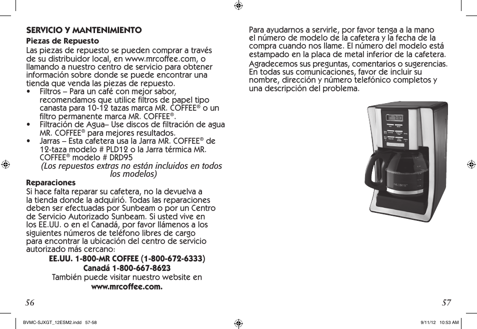 Mr. Coffee BVMC-SJX33GT User Manual | Page 29 / 31