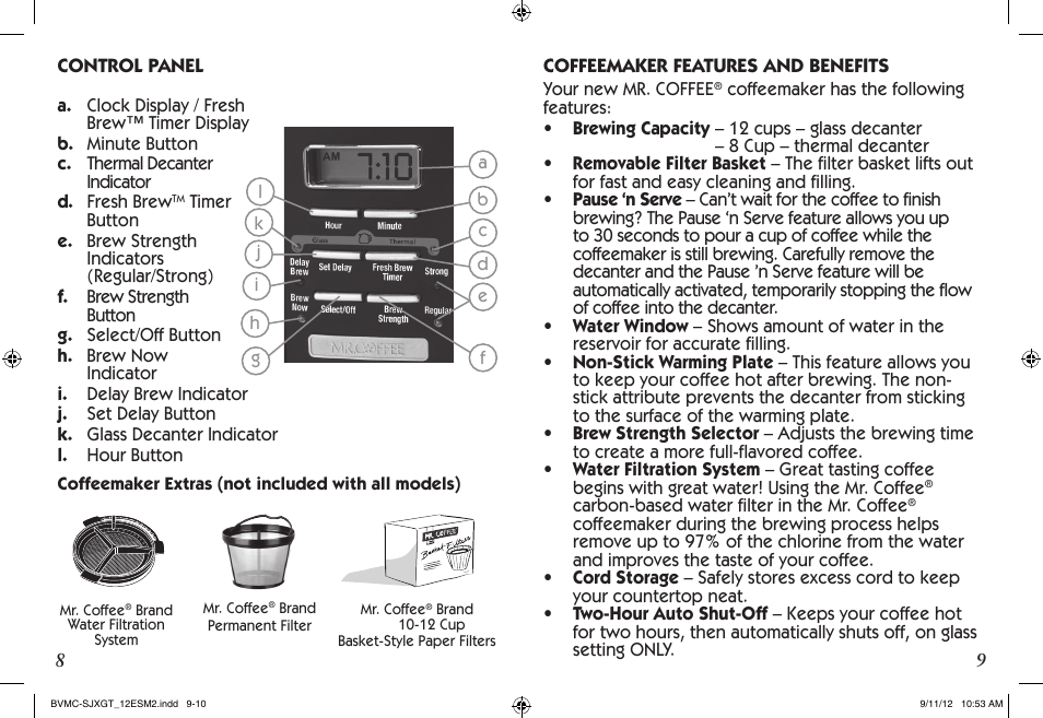 Mr. Coffee BVMC-SJX33GT User Manual | Page 5 / 31