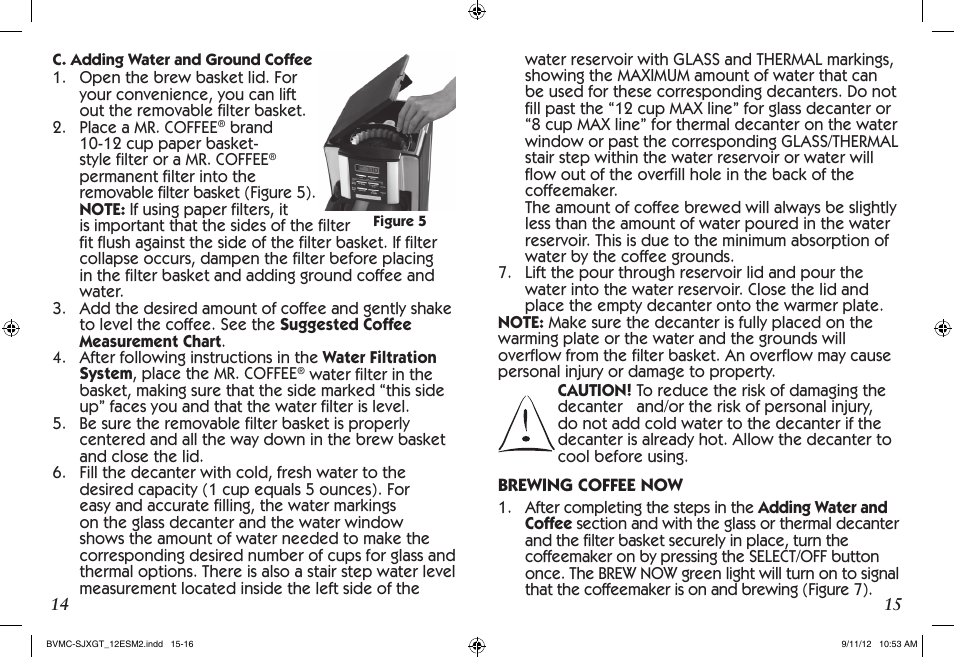 Mr. Coffee BVMC-SJX33GT User Manual | Page 8 / 31