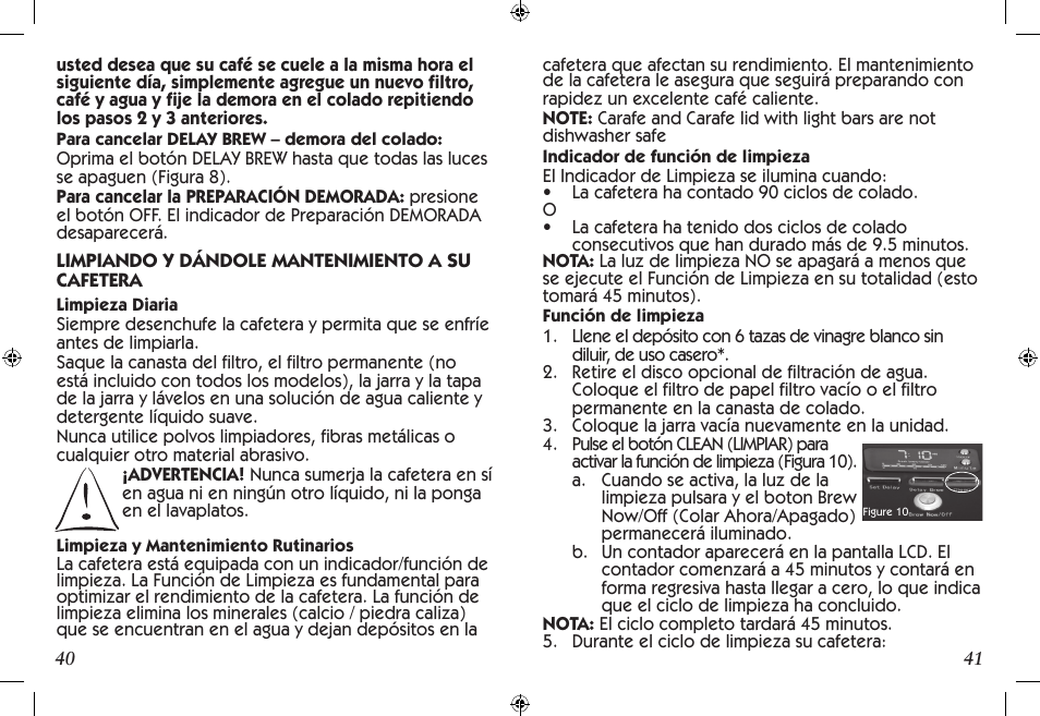 Mr. Coffee SCTX Series User Manual | Page 21 / 26