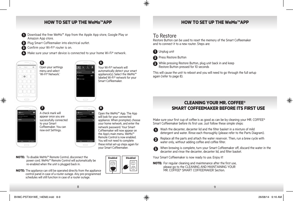 How to set up the wemo™app | Mr. Coffee PSTX91WE User Manual | Page 5 / 13