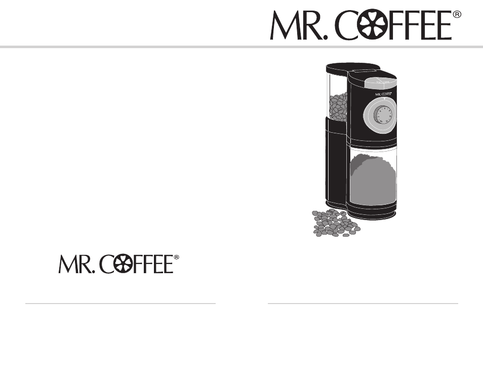 Coffee burr mill, Molino de café, User’s manual | Manual del usuario | Mr. Coffee BMX4 User Manual | Page 11 / 21