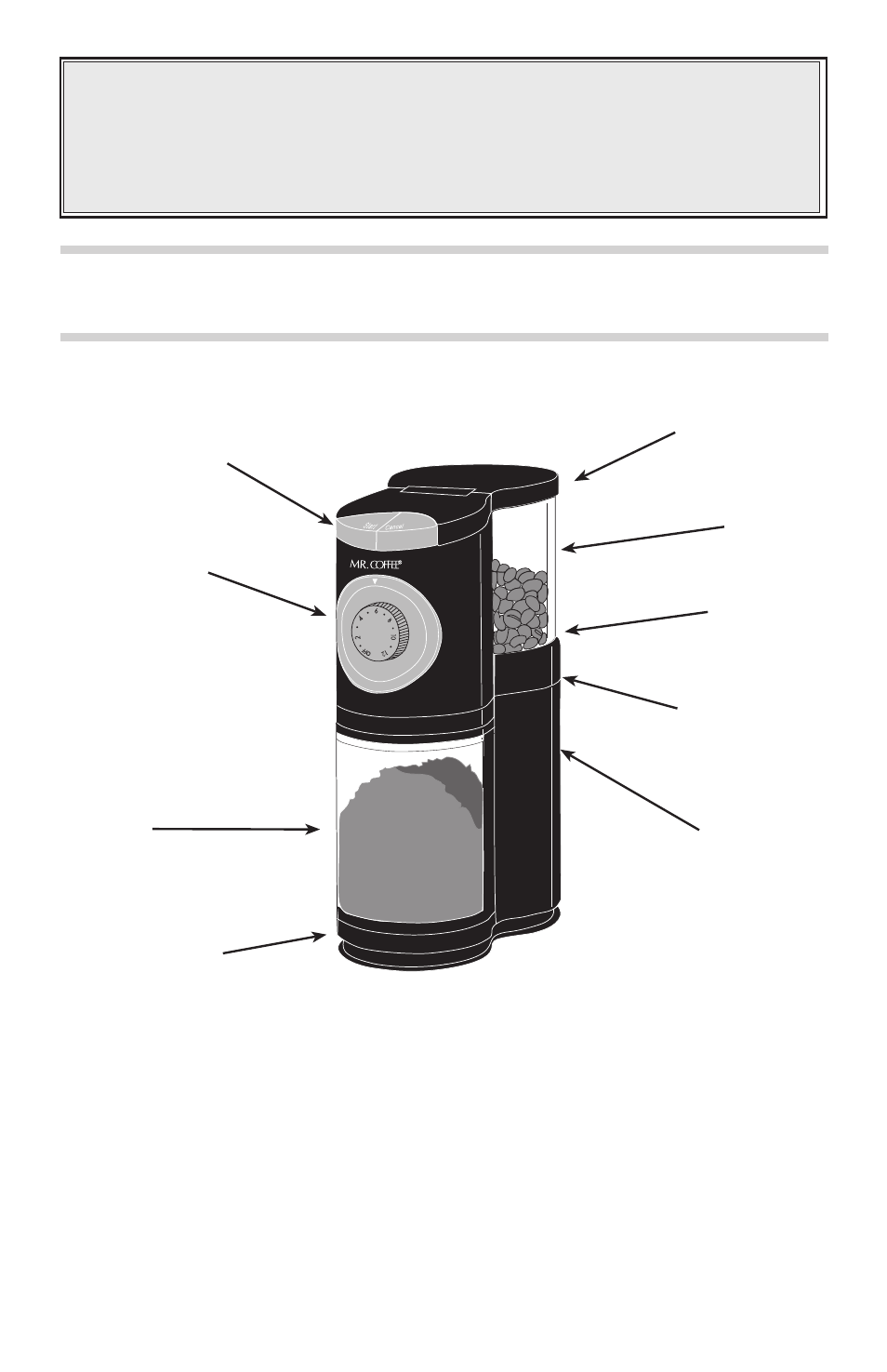 Save these instructions, Using your mr. coffee, Burr mill | Parts diagram | Mr. Coffee BMX4 User Manual | Page 3 / 21