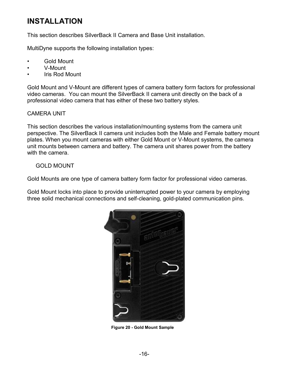 Installation | MultiDyne SilverBack II User Manual | Page 19 / 32