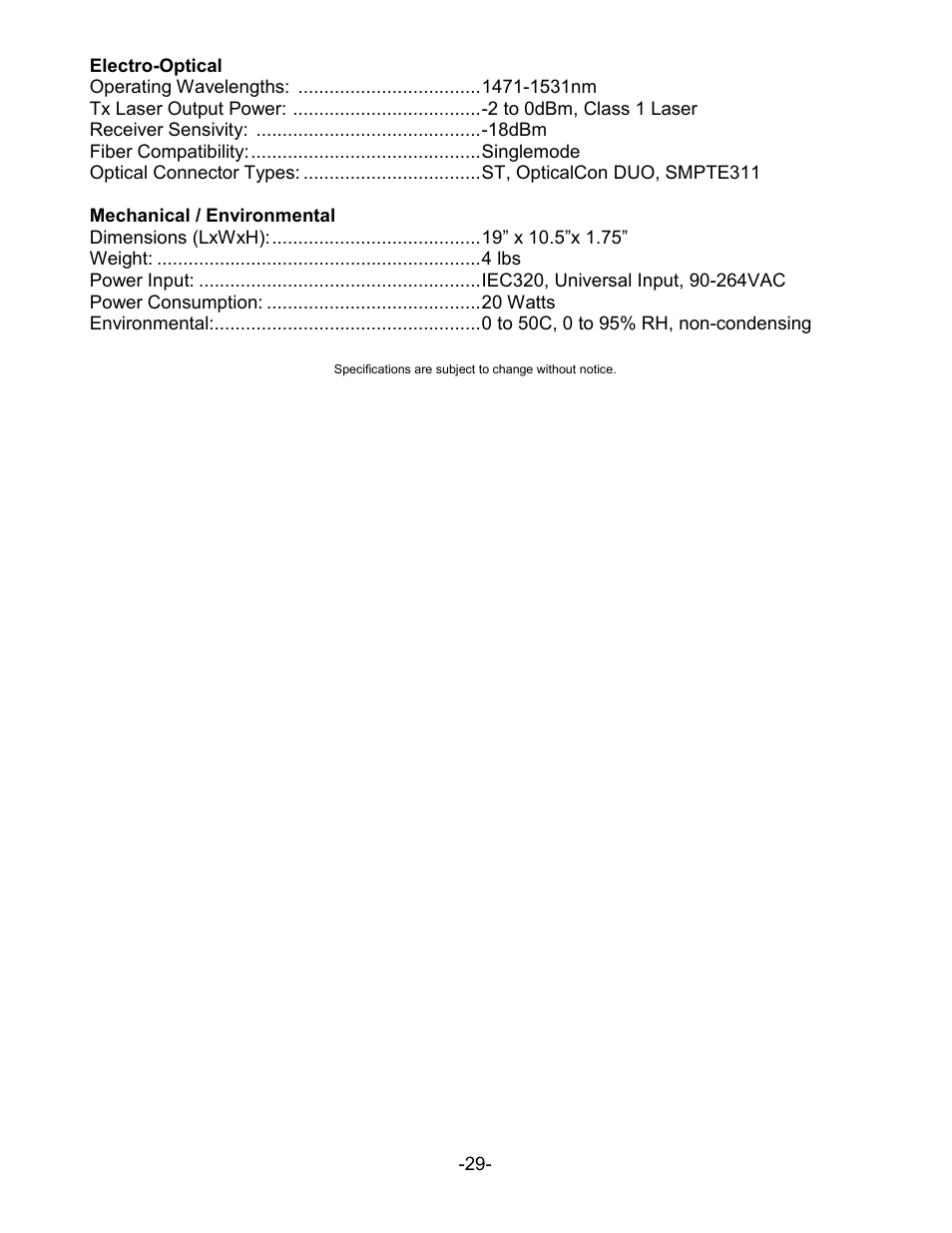 MultiDyne SilverBack II User Manual | Page 32 / 32