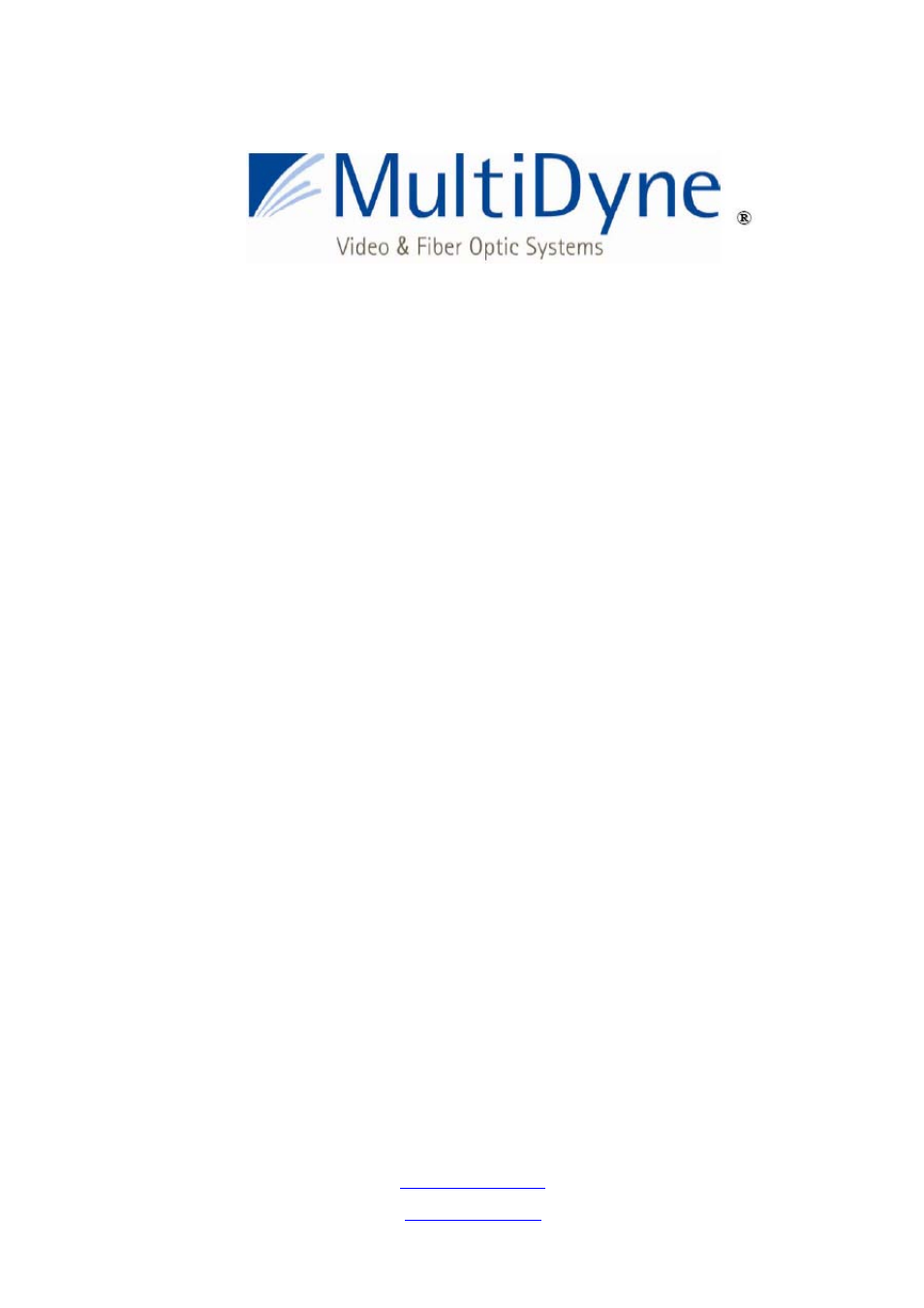 MultiDyne CTV-2000-FTX Series User Manual | 12 pages