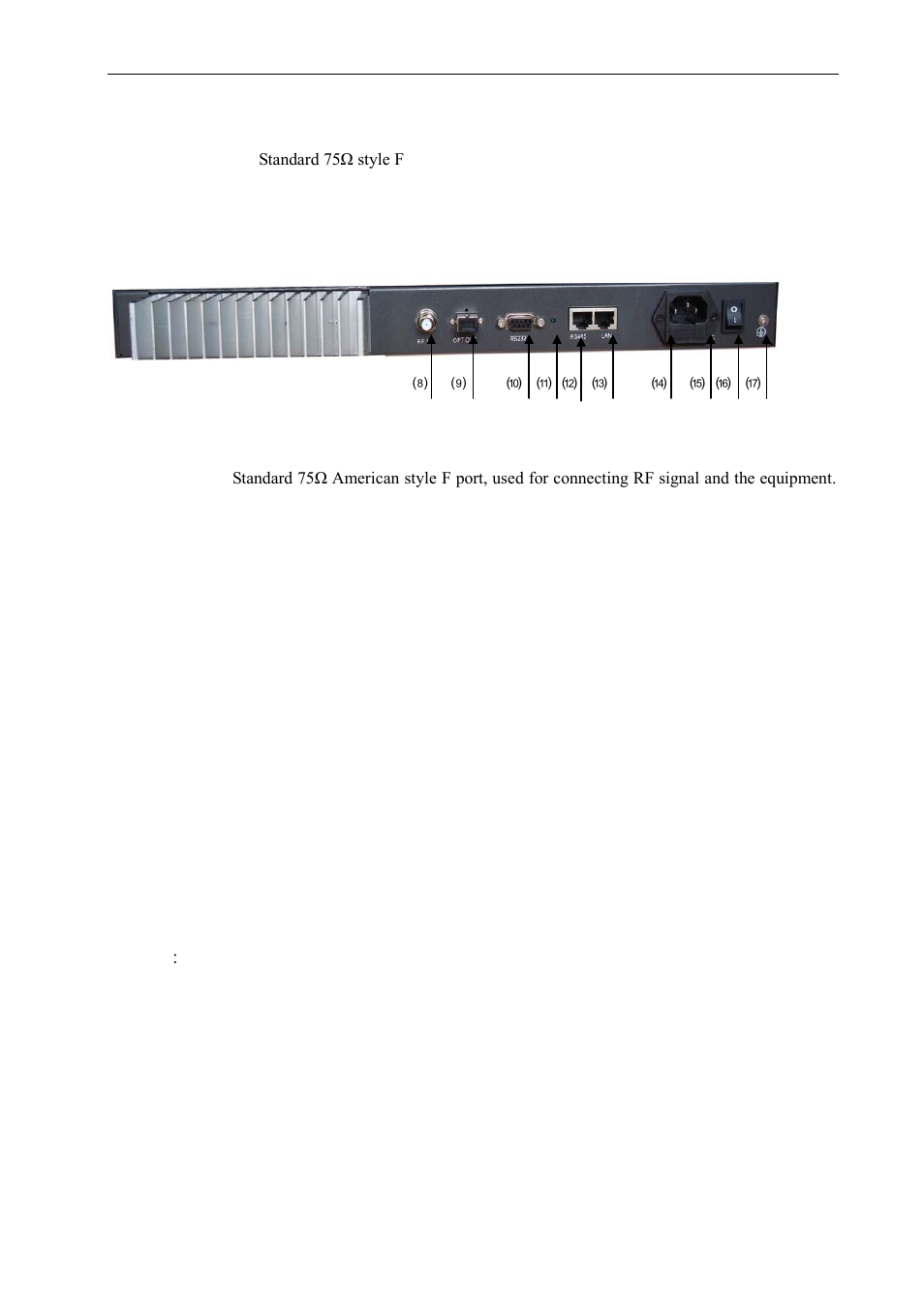 2 rear panel guide, 3 parameter display | MultiDyne CTV-2000-FTX Series User Manual | Page 8 / 12