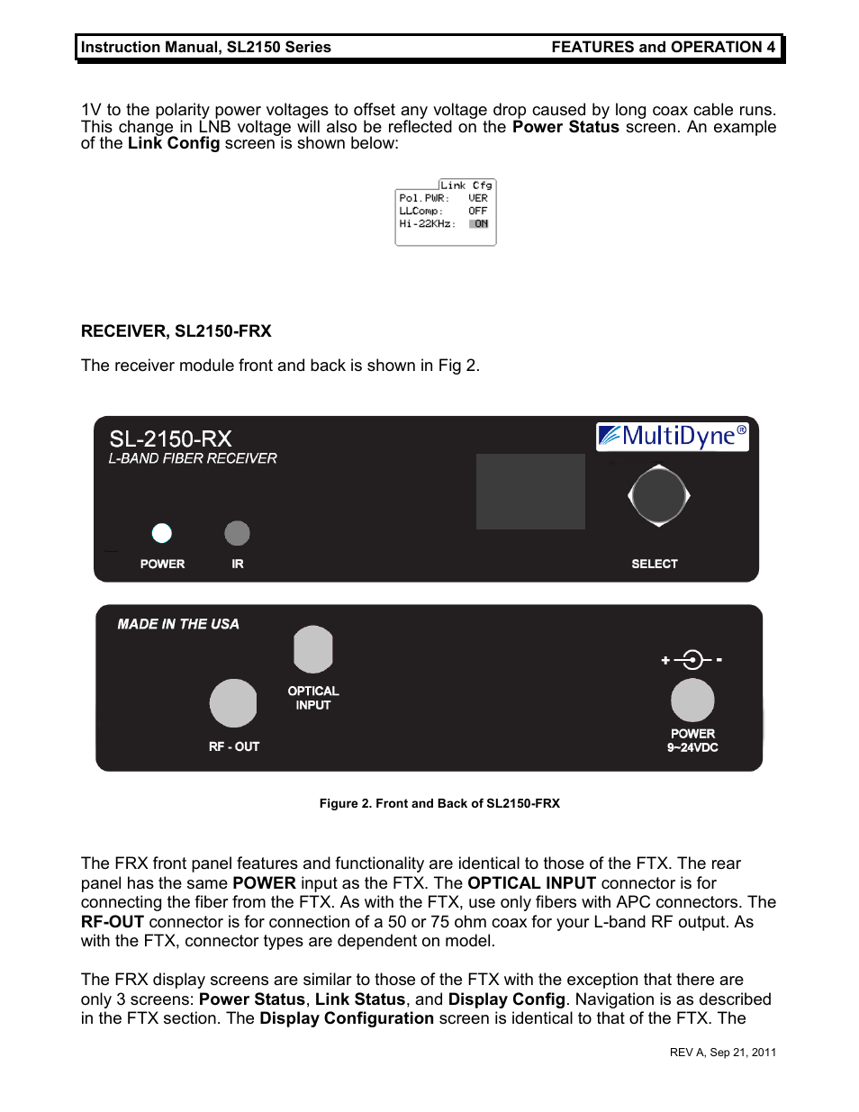 MultiDyne SL2150 Series User Manual | Page 7 / 10