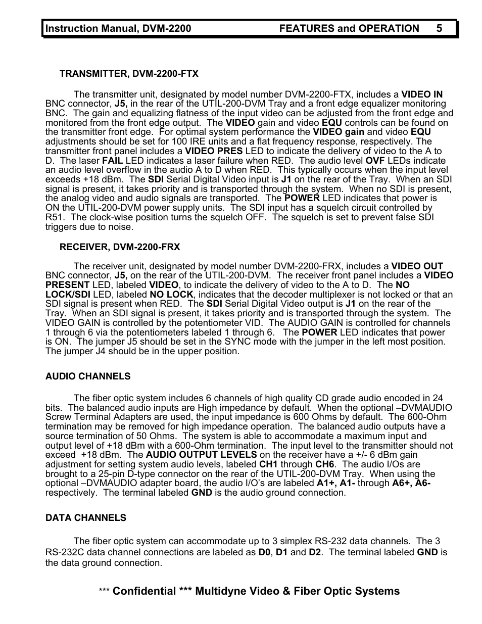 MultiDyne DVM-2200 User Manual | Page 5 / 13