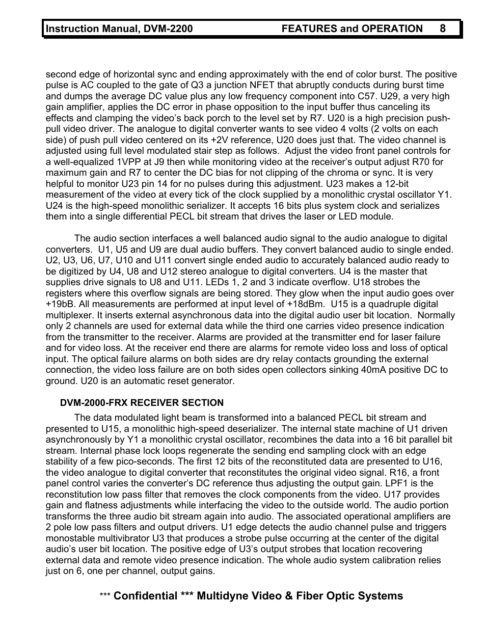 MultiDyne DVM-2200 User Manual | Page 8 / 13