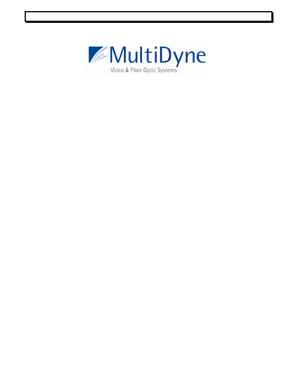 MultiDyne RGB-5000 Series User Manual | 7 pages