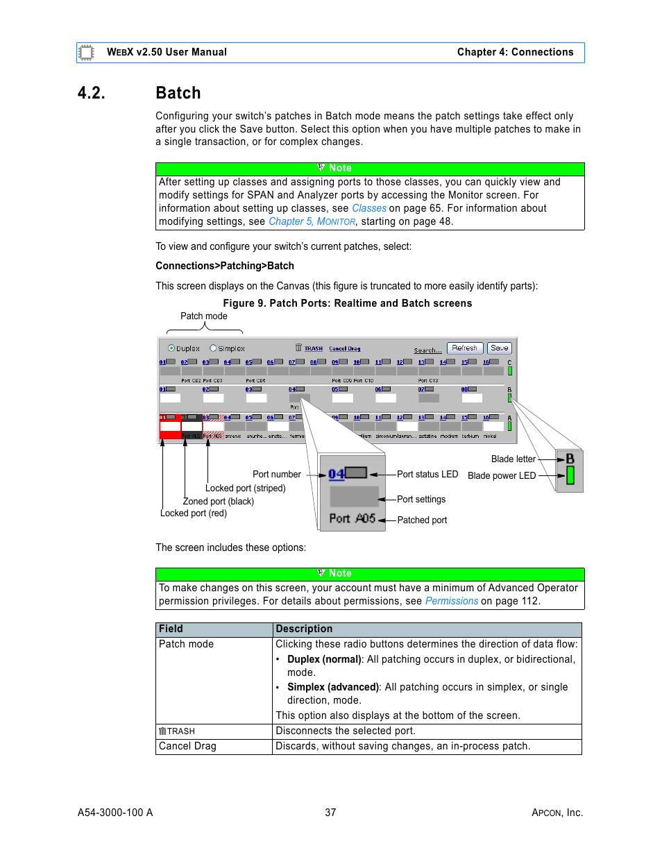 Batch, Figure 9. patch ports: realtime and batch screens | MultiDyne ACI-2058 User Manual | Page 76 / 200