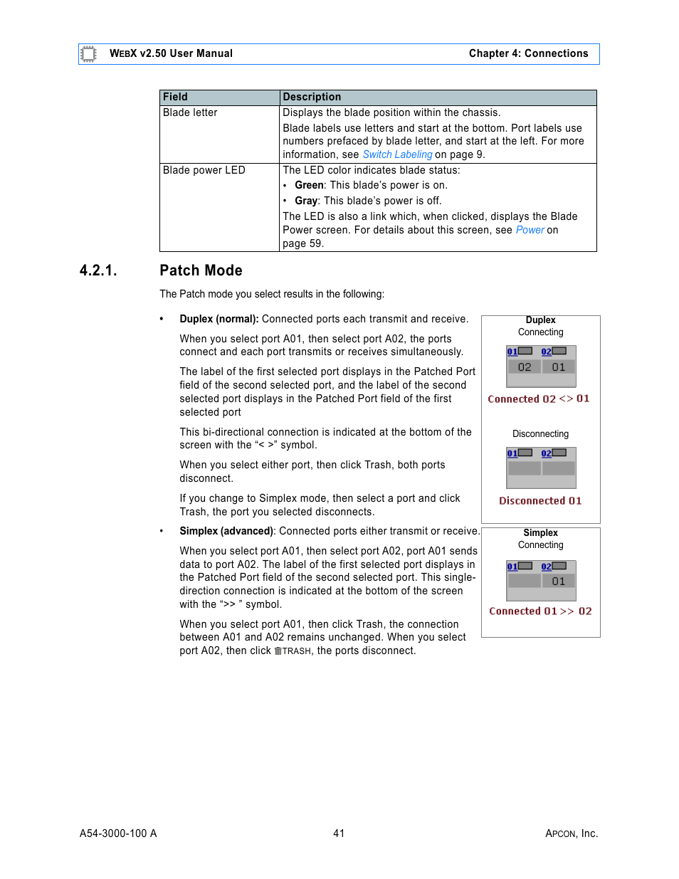 Patch mode | MultiDyne ACI-2058 User Manual | Page 80 / 200