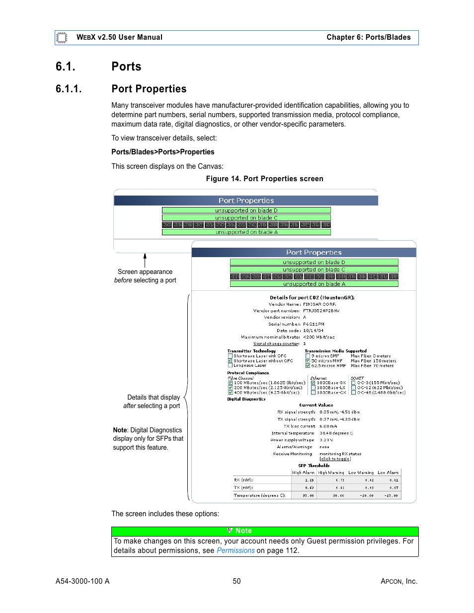 Ports, Port properties, Figure 14. port properties screen | Rts>pro | MultiDyne ACI-2058 User Manual | Page 89 / 200