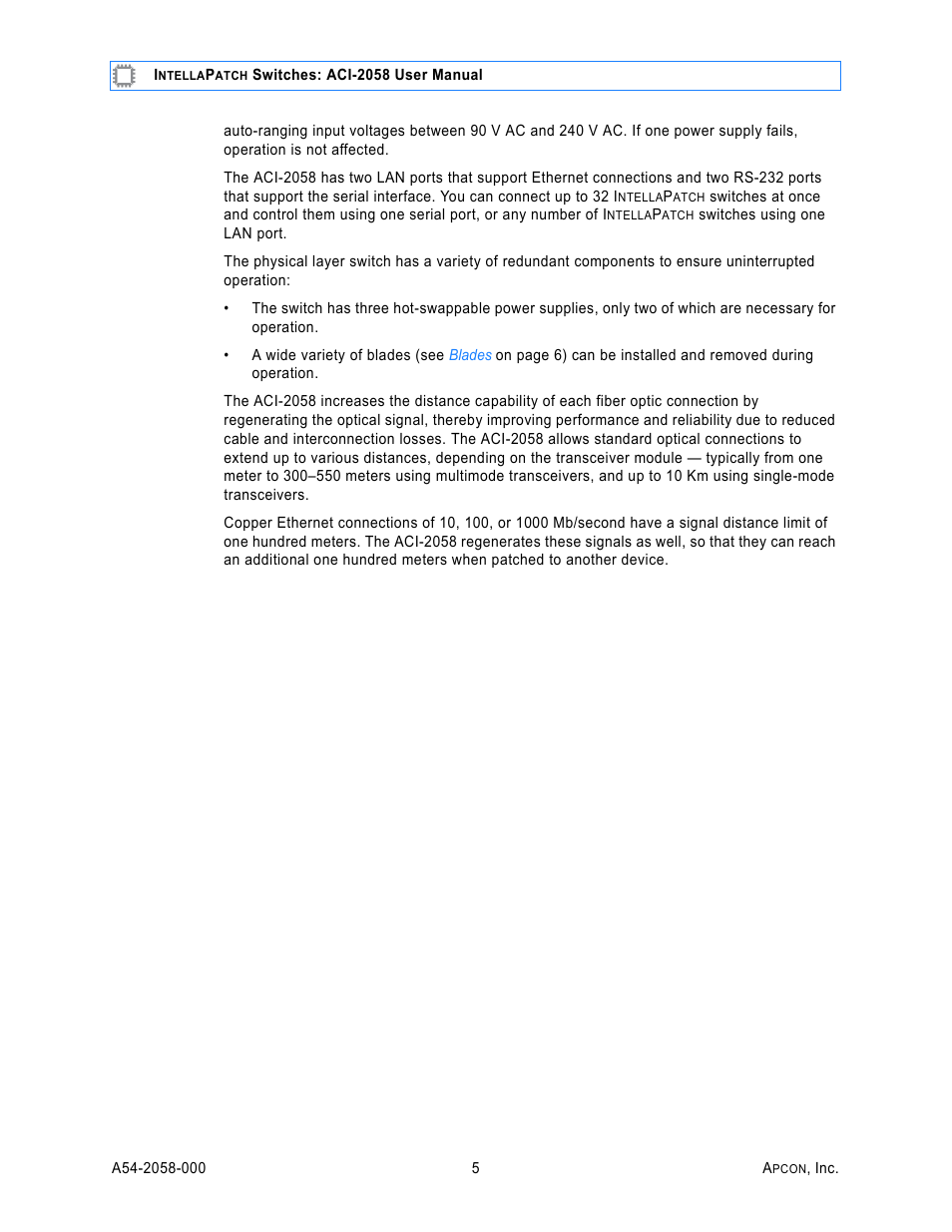 MultiDyne ACI-2058 User Manual | Page 9 / 200