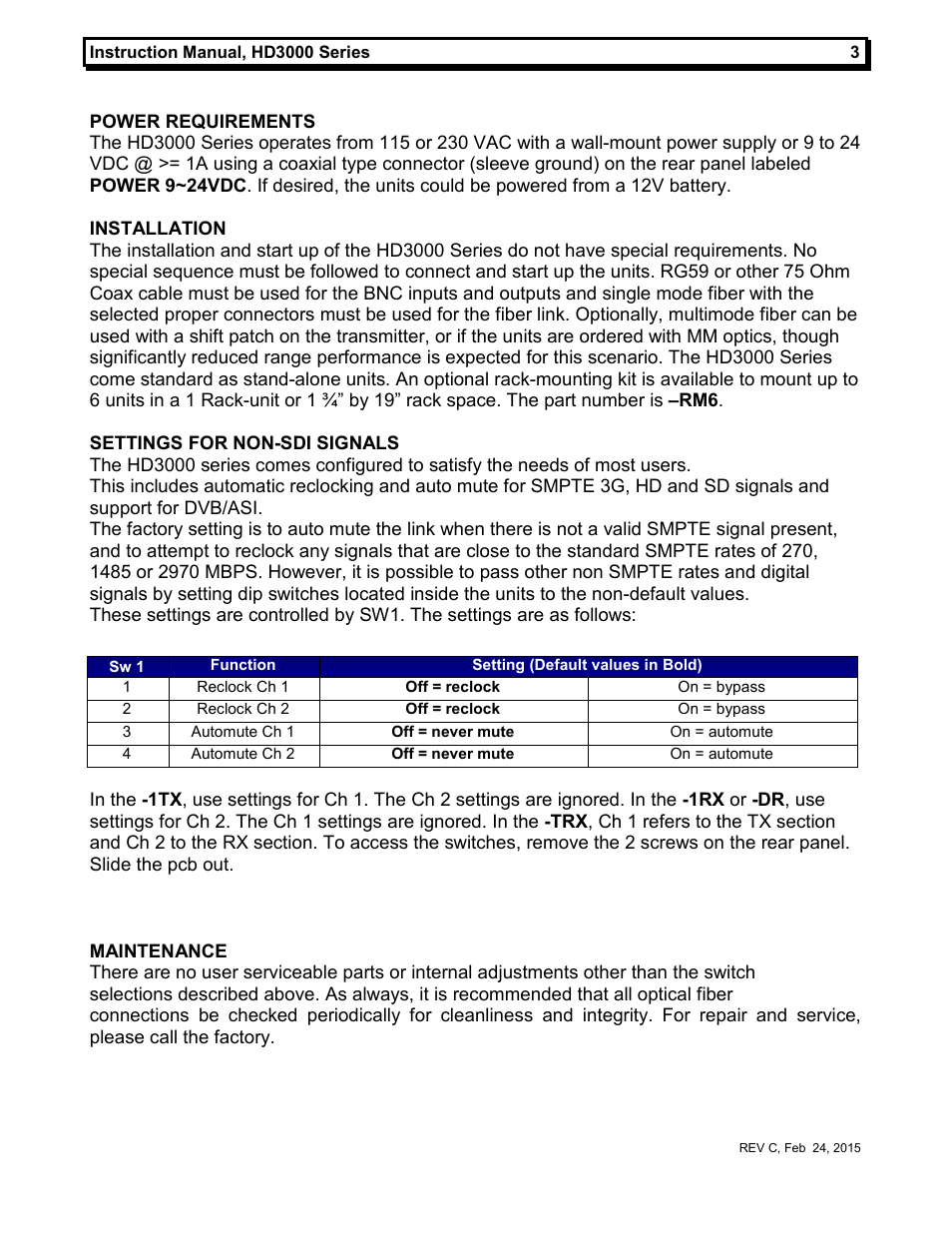 MultiDyne HD3000 Gen2 Series User Manual | Page 6 / 9