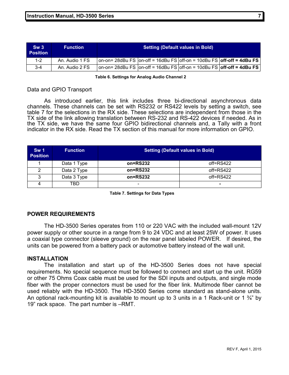 MultiDyne HD-3500 Series User Manual | Page 10 / 16