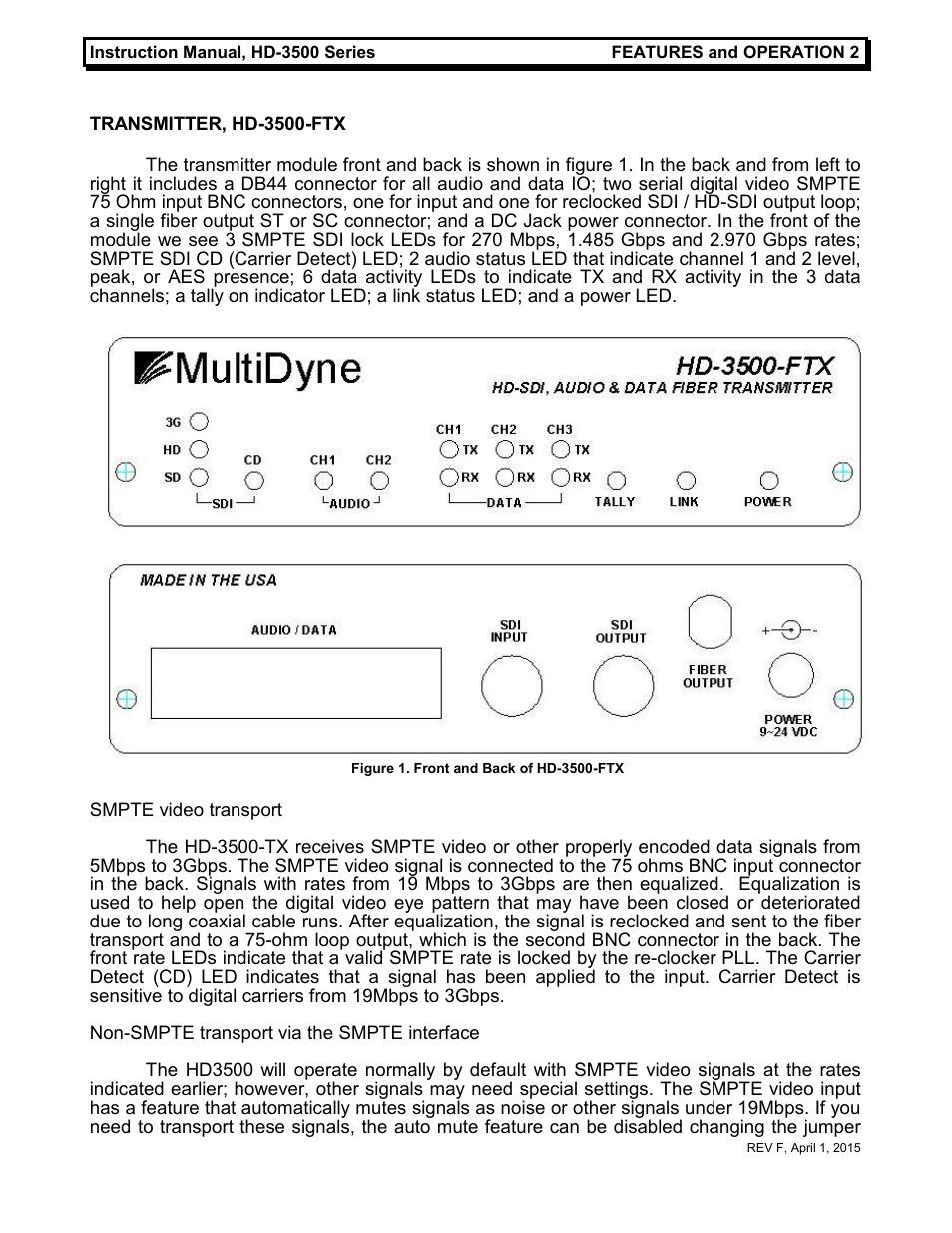 MultiDyne HD-3500 Series User Manual | Page 5 / 16