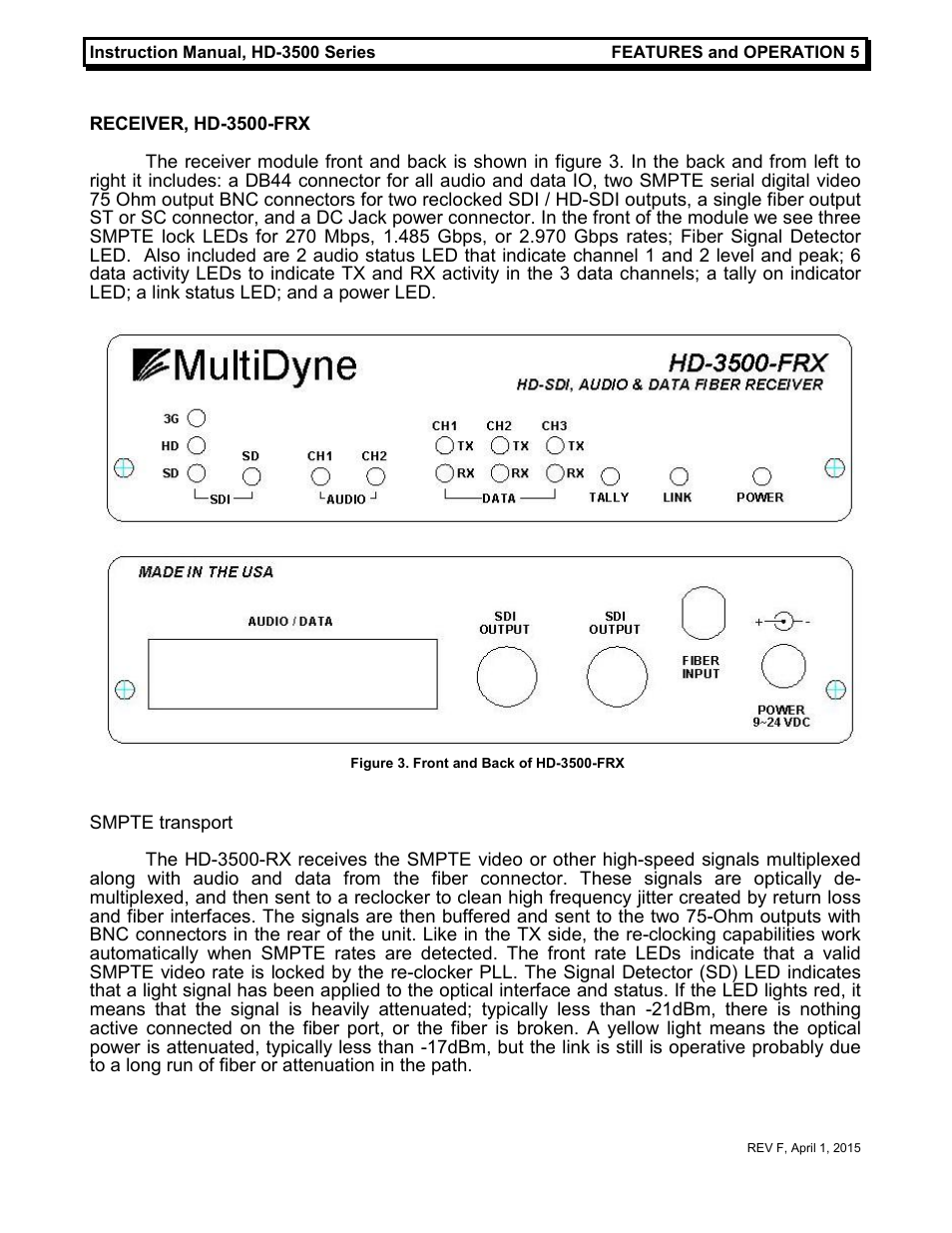 MultiDyne HD-3500 Series User Manual | Page 8 / 16