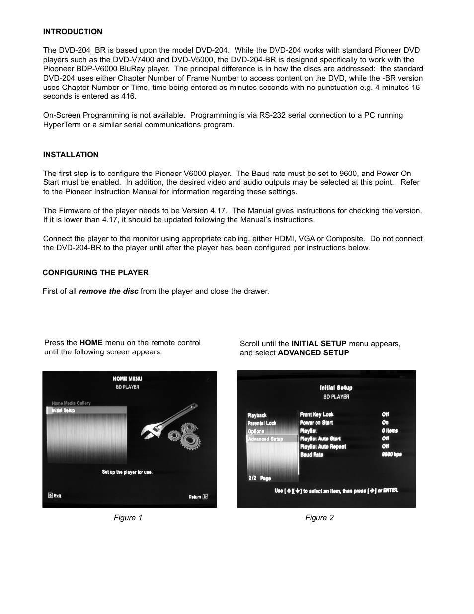 Museum Technology Source DVD-204-BR Control for Pioneer BluRay User Manual | Page 2 / 6