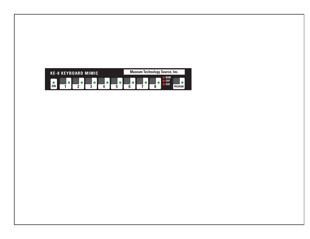 Museum Technology Source KE-8 Keyboard Emulator User Manual | 3 pages