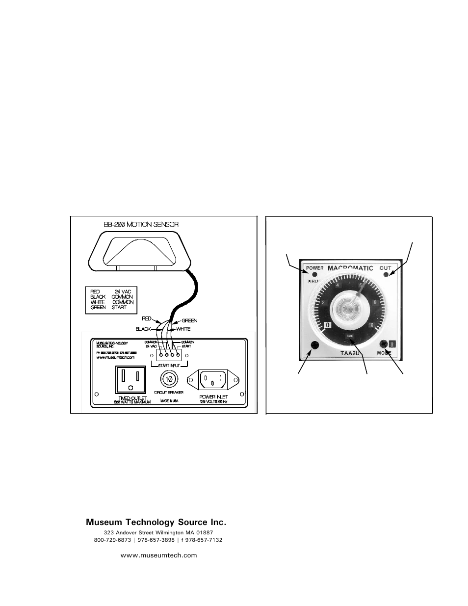 Installation | Museum Technology Source TDR-10 Timed Power Control User Manual | Page 2 / 2