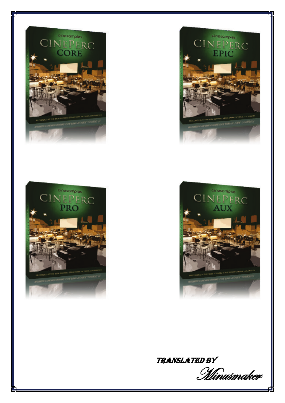 Cinesamples CinePerc COMPLETE Bundle User Manual | 113 pages