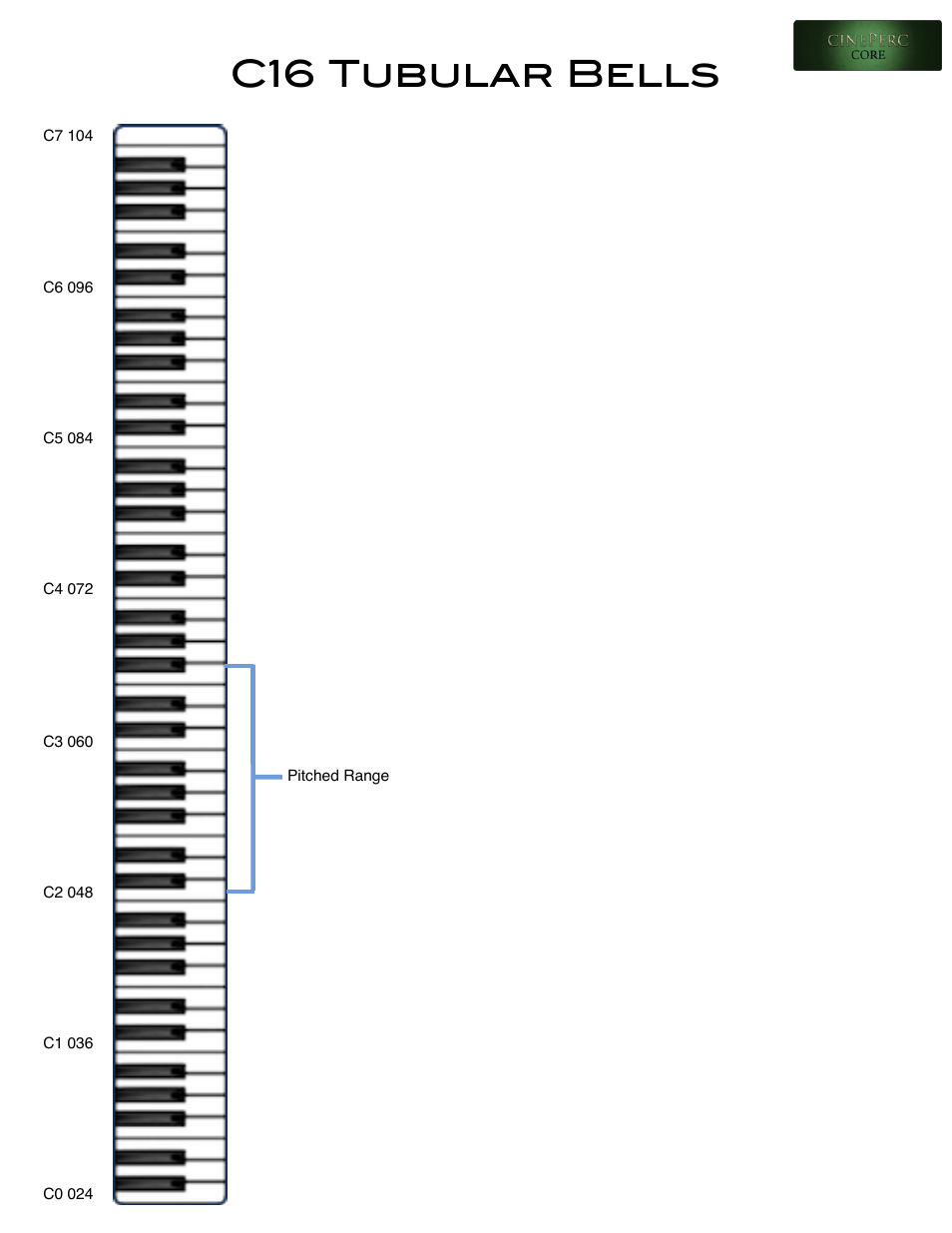 C16 tubular bells | Cinesamples CinePerc COMPLETE Bundle User Manual | Page 23 / 113