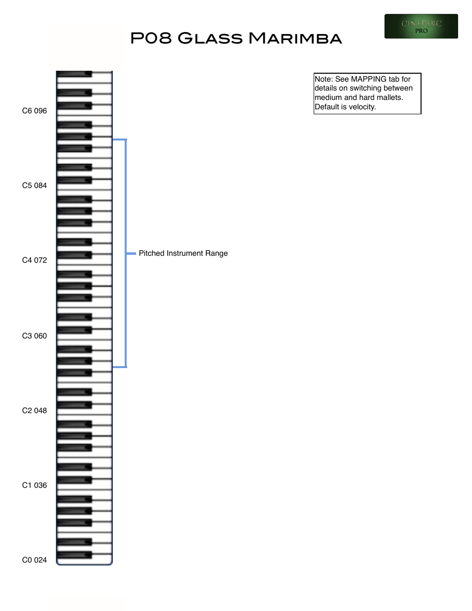 P08 glass marimba | Cinesamples CinePerc COMPLETE Bundle User Manual | Page 31 / 113