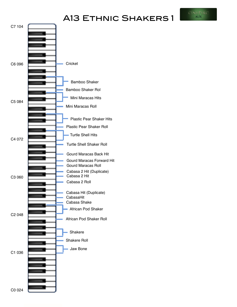 A13 ethnic shakers 1 | Cinesamples CinePerc COMPLETE Bundle User Manual | Page 74 / 113