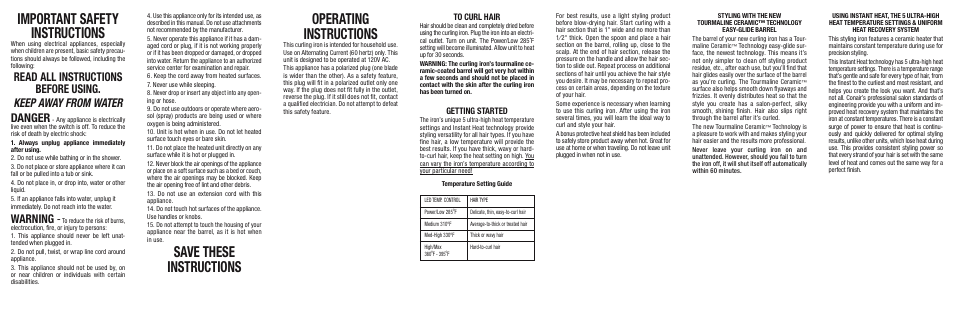 Conair CD106PN User Manual | 2 pages