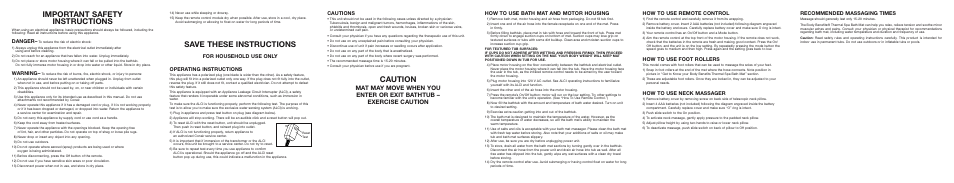 Conair Foot Rollers User Manual | 2 pages
