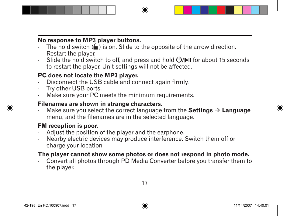 MyMusix 42-198 User Manual | Page 17 / 20