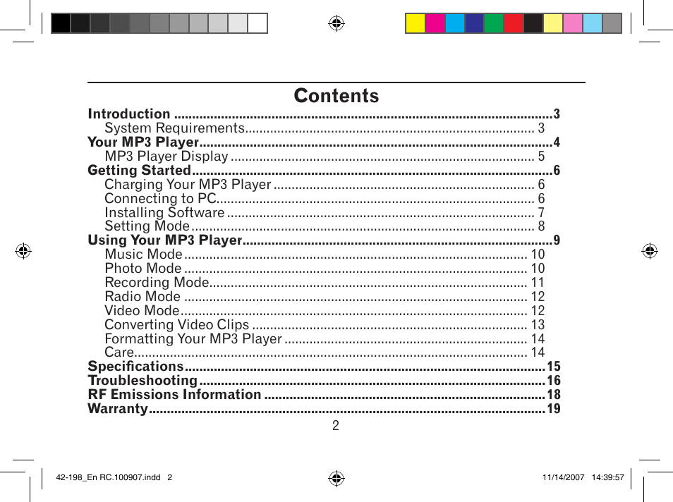 MyMusix 42-198 User Manual | Page 2 / 20