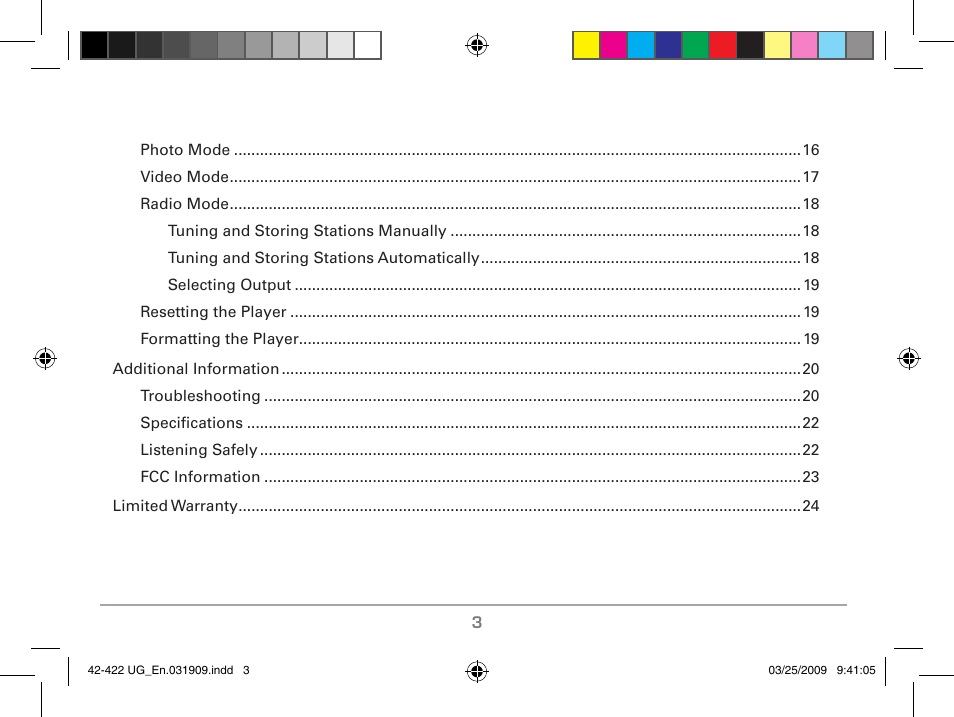 MyMusix 42-422 User Manual | Page 3 / 48