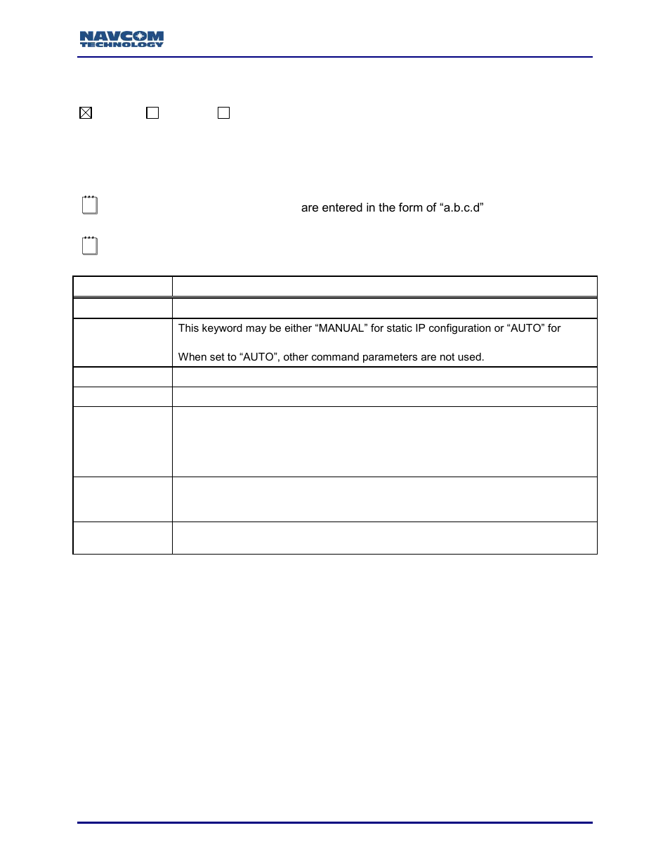 Ethconfig (ascii) | NavCom Sapphire Rev.J User Manual | Page 100 / 450