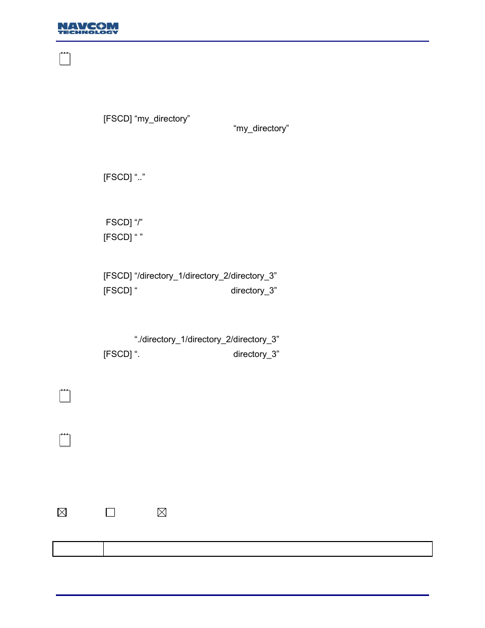 Fscwd (ascii) | NavCom Sapphire Rev.J User Manual | Page 112 / 450