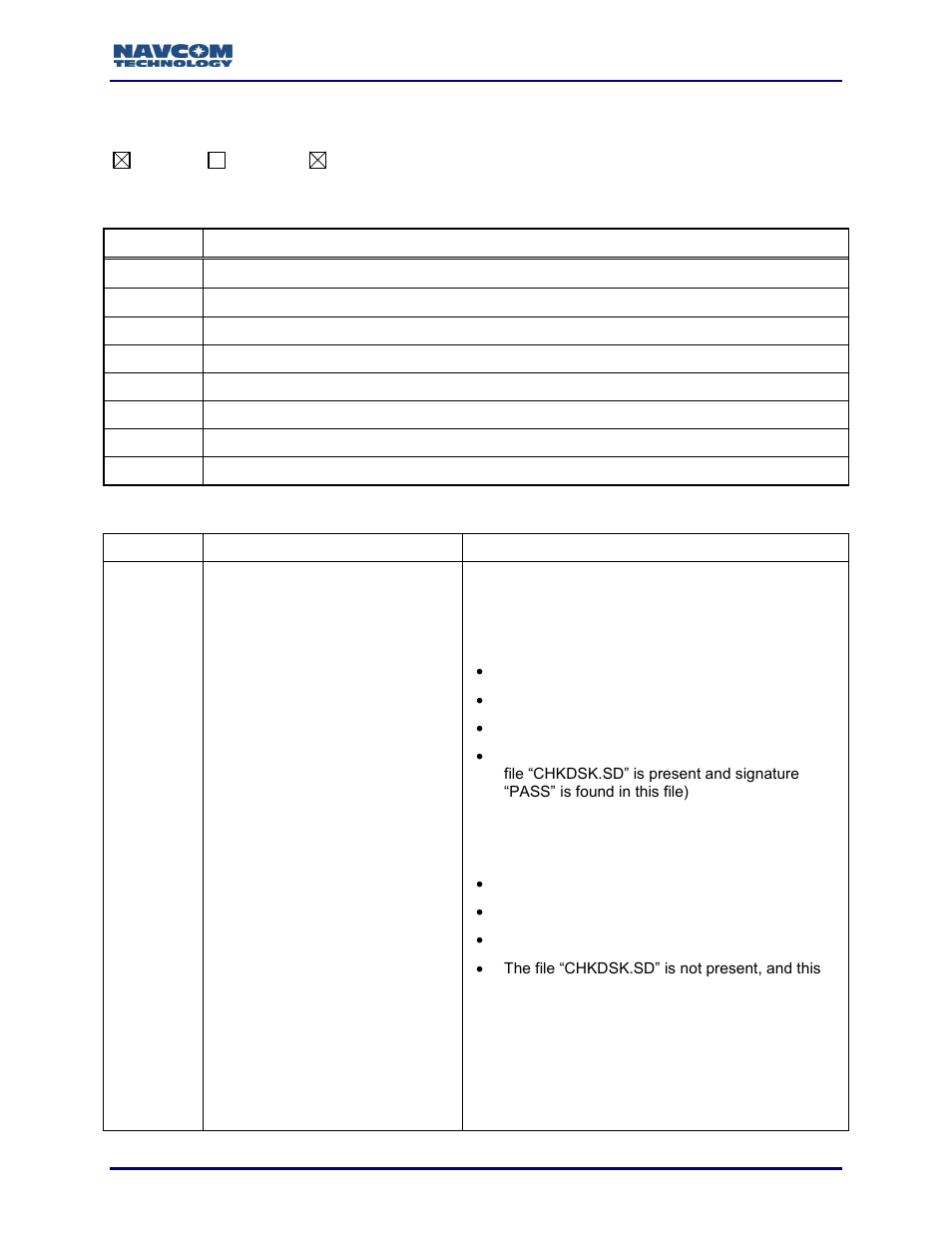 Logfile (ascii), Table 68 [logfile]a: responses | NavCom Sapphire Rev.J User Manual | Page 137 / 450