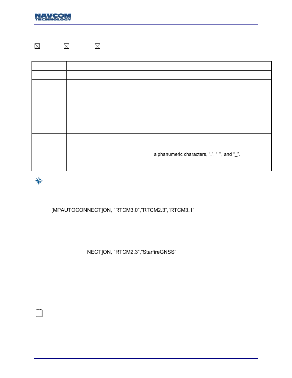 Mpautoconnect (ascii) | NavCom Sapphire Rev.J User Manual | Page 163 / 450