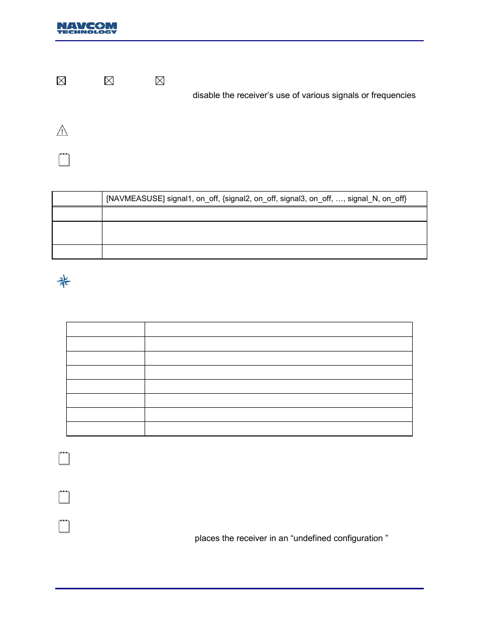 Navmeasuse (ascii) | NavCom Sapphire Rev.J User Manual | Page 167 / 450