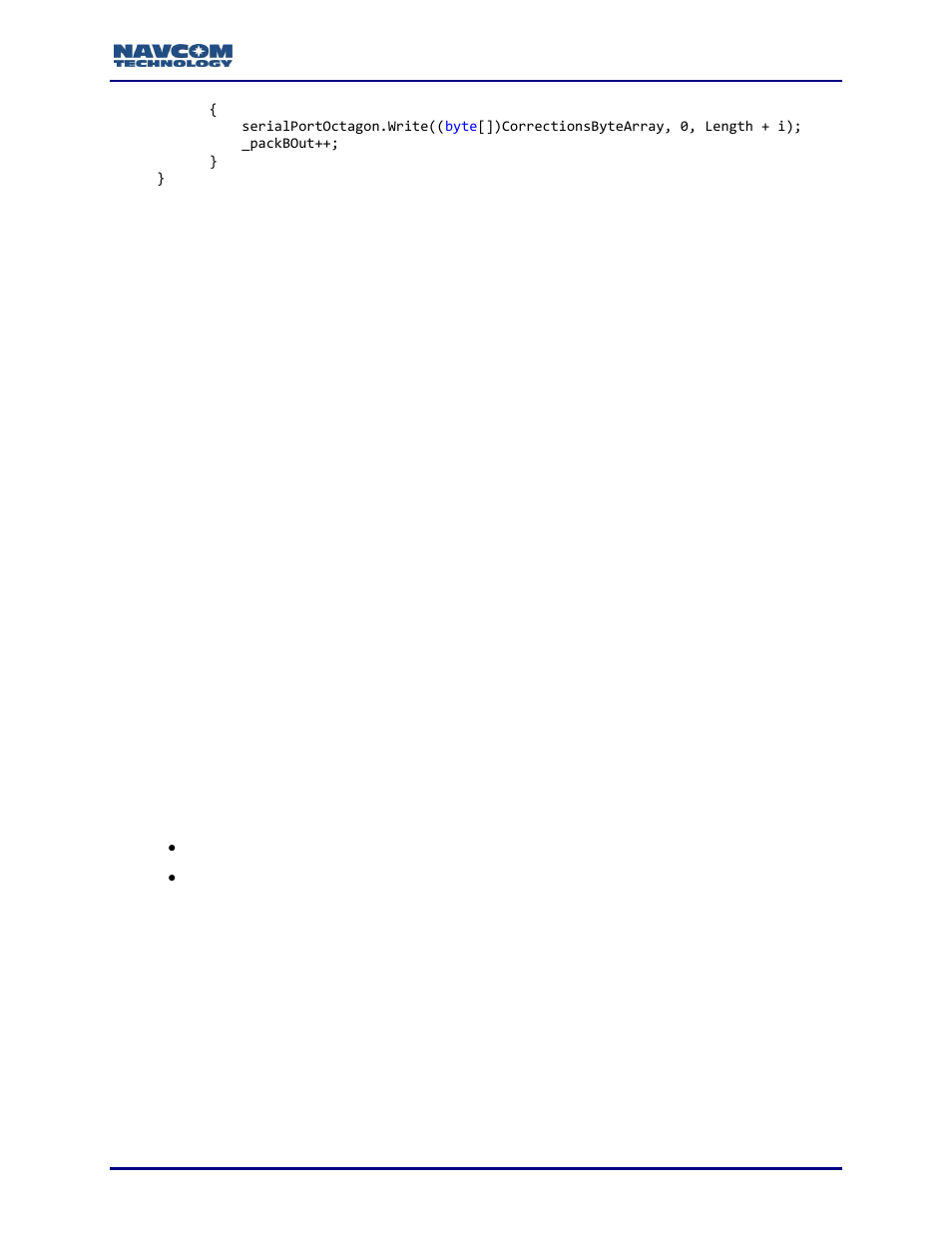 Theory of operation, Limitations and points of interest, Header format | Correction data/sapphire command sequence, Error handling | NavCom Sapphire Rev.J User Manual | Page 183 / 450