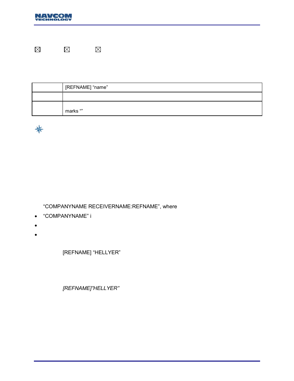 Refname (ascii) | NavCom Sapphire Rev.J User Manual | Page 198 / 450
