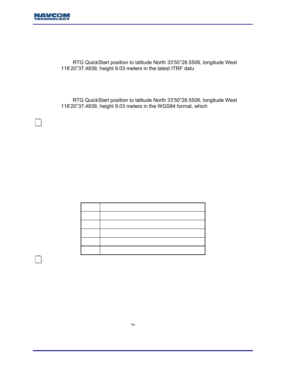 D table 81 | NavCom Sapphire Rev.J User Manual | Page 201 / 450