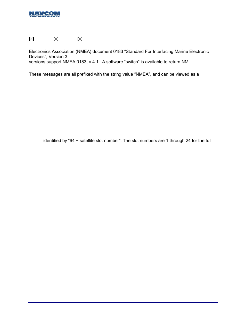 Nmea messages overview | NavCom Sapphire Rev.J User Manual | Page 299 / 450