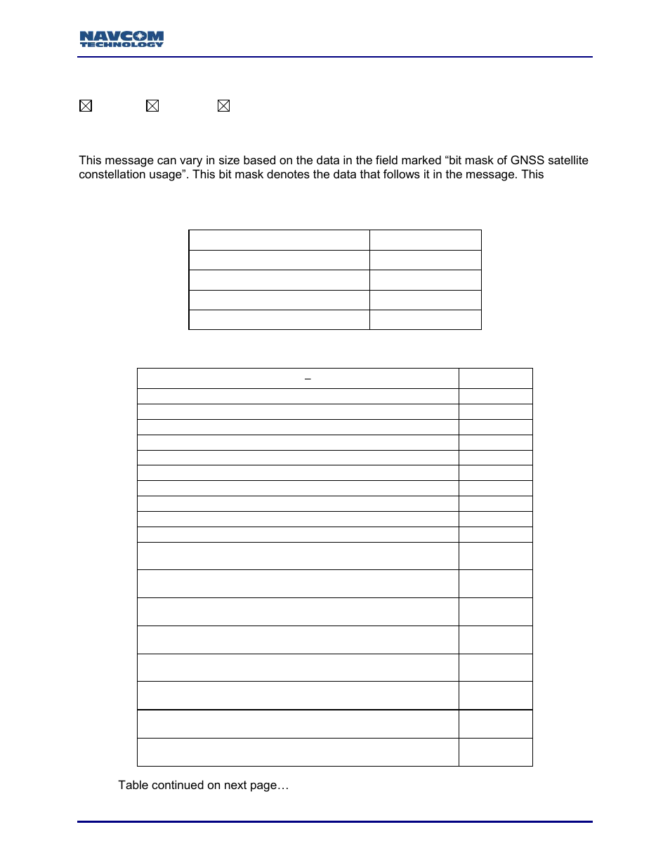 Rtkstatus1b (version 1; v1.0.0.4) (binary), Table 186: rtkstatus1b binary message | NavCom Sapphire Rev.J User Manual | Page 357 / 450