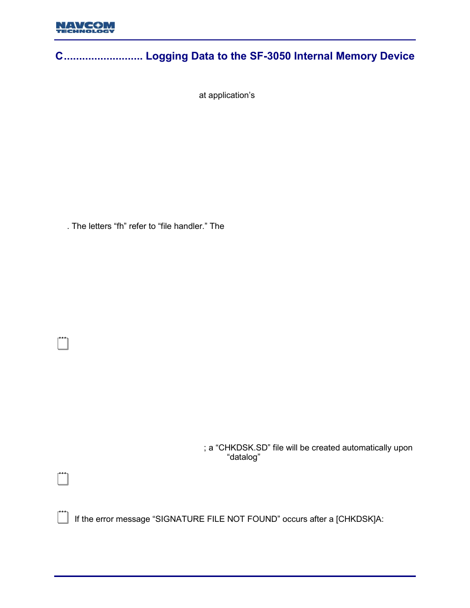 Logging data to the sf-3050 internal memory device, Scheduling messages, Logging data | NavCom Sapphire Rev.J User Manual | Page 409 / 450