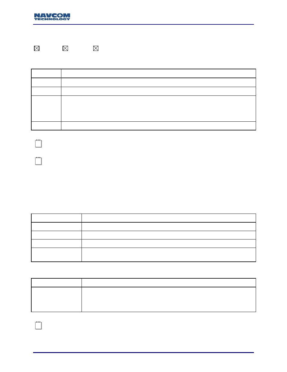 Bootloada (ascii), Table 15: bootloada bootloader1 actions, Table 16: bootloada bootloader2 actions | NavCom Sapphire Rev.J User Manual | Page 58 / 450