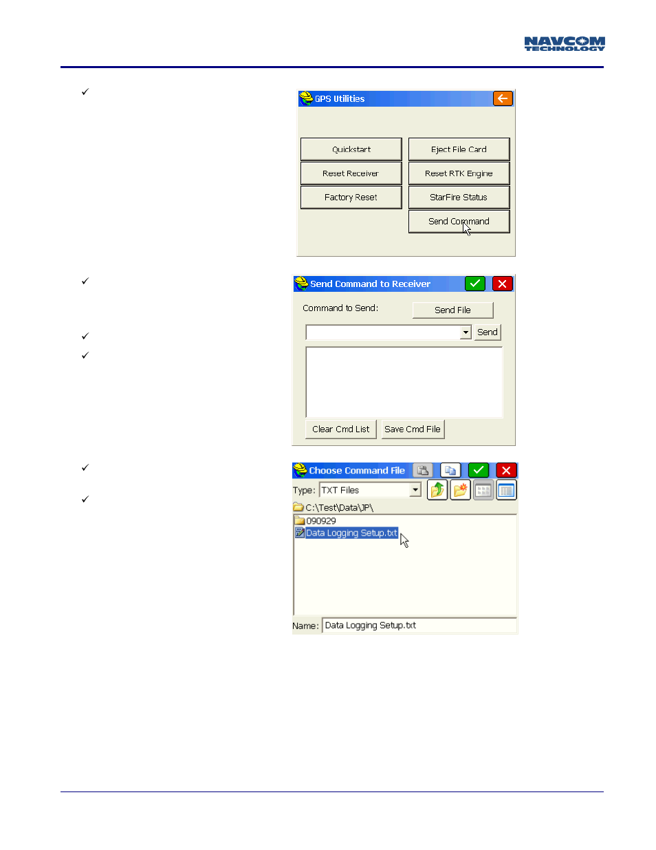 NavCom SF-3050 Logging Data to Internal Memory SurvCE User Manual | Page 2 / 4