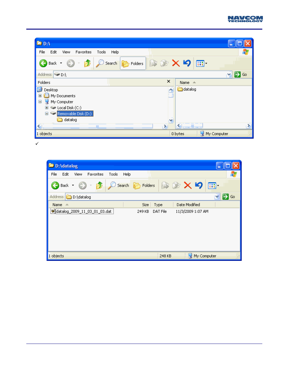 NavCom SF-3050 Logging Data to Internal Memory SurvCE User Manual | Page 4 / 4