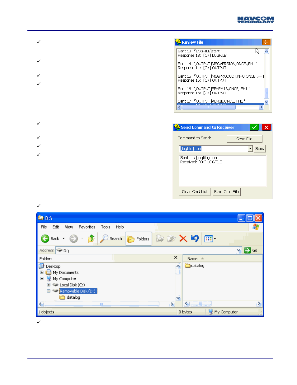 NavCom SF-3050 Logging Data to USB Using SurvCE User Manual | Page 3 / 4